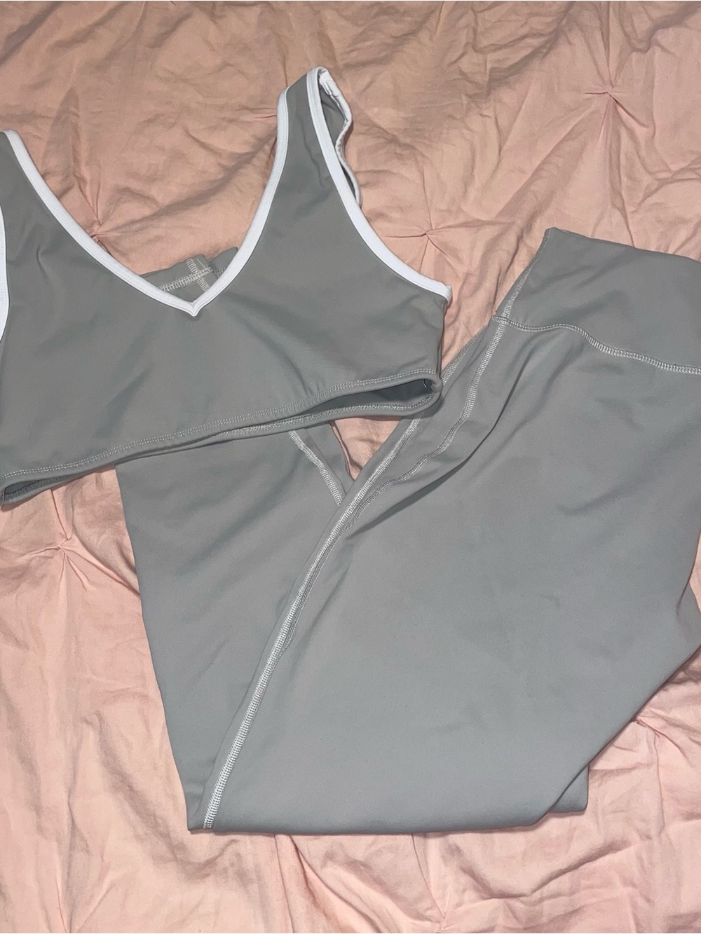 Jack by BB Dakota Gray Sports Bralette & Leggings Set
